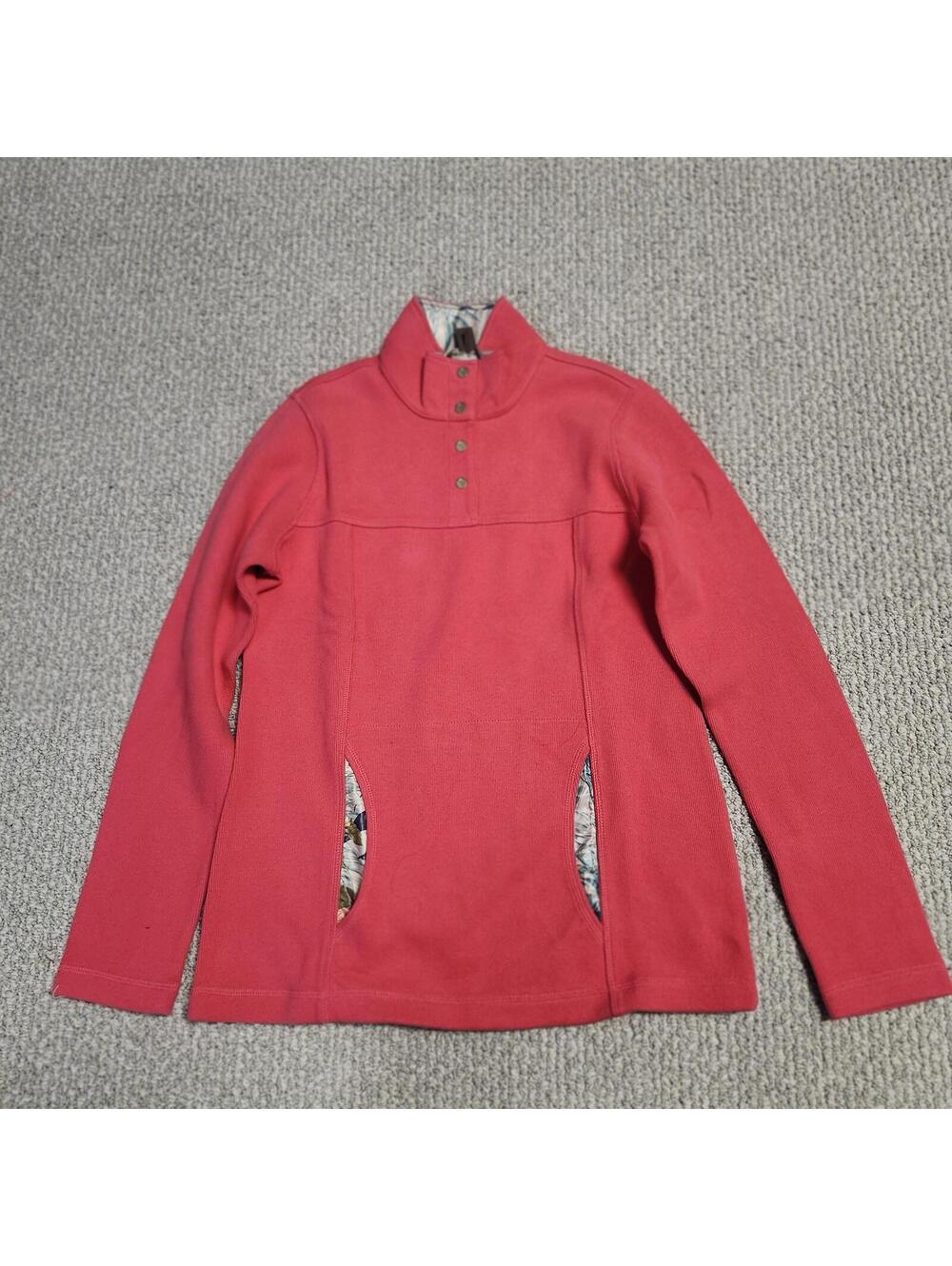 Tommy Bahama Coral Pink Pullover Jacket Size XS